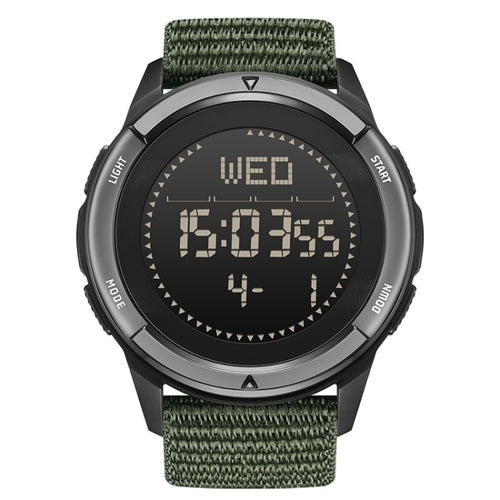 NORTH EDGE ALPS Outdoor Waterproof Men Carbon Fiber Digital Nylon Strap Smart Sports Watch(Army Green) - HoMEdemic™ 