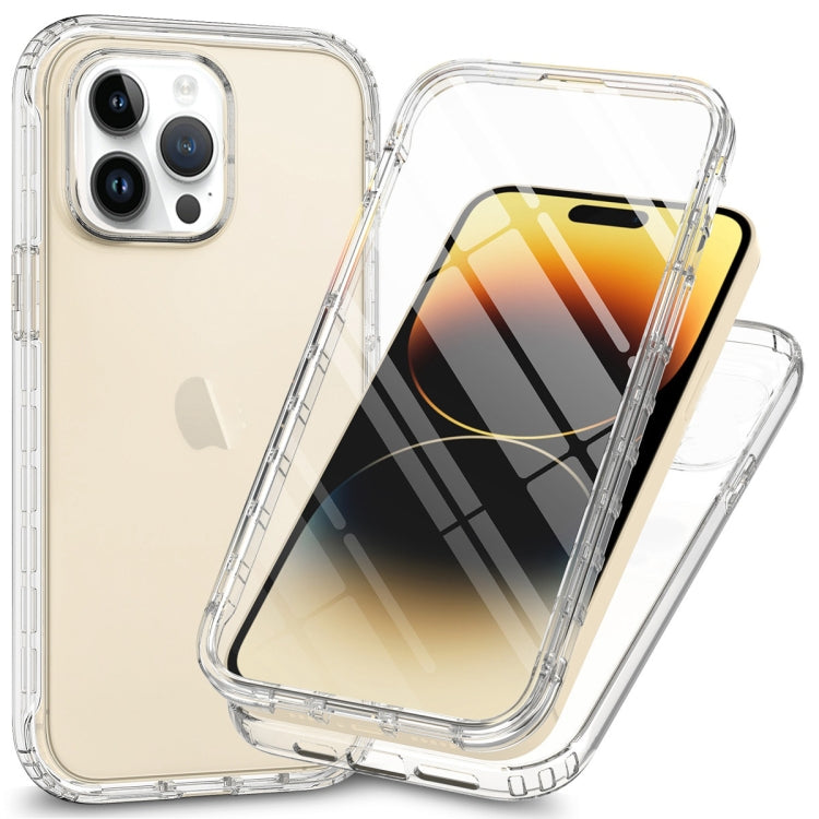 For iPhone 15 Pro Full Body Shockproof Clear Gradient Phone Case(Transparent) - HoMEdemic™ 