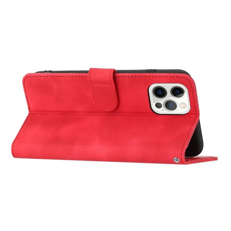 For iPhone 15 Pro Max Heart Pattern Skin Feel Leather Phone Case(Red) - HoMEdemic™ 