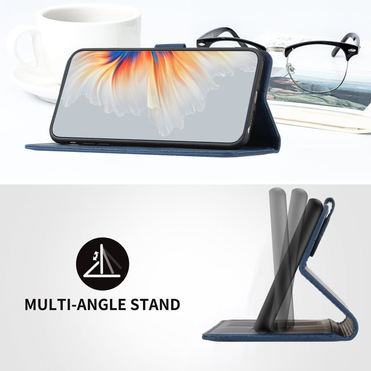 For iPhone 15 Pro Heart Pattern Skin Feel Leather Phone Case(Royal Blue) - HoMEdemic™ 