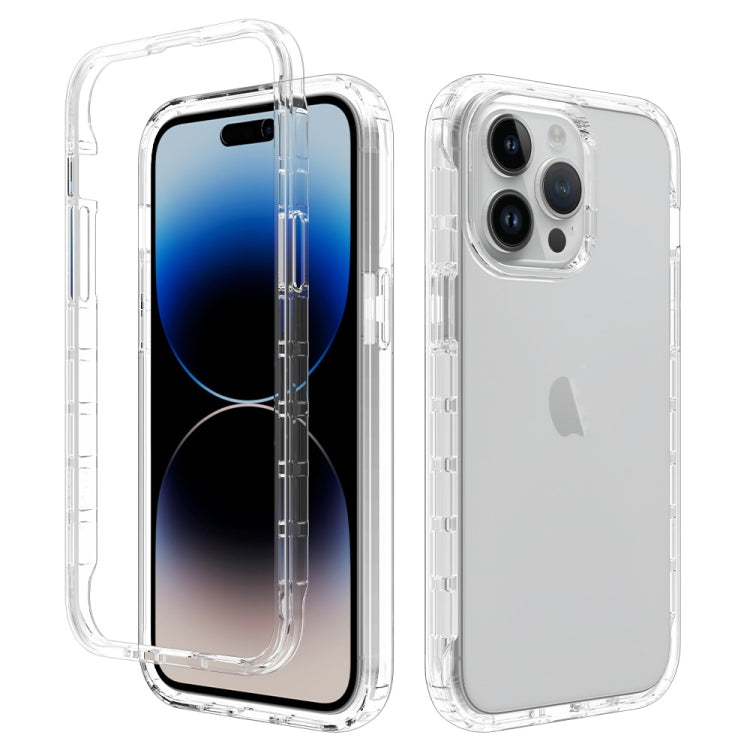 For iPhone 15 Pro Max Shockproof Clear Gradient PC + TPU Phone Case(Transparent) - HoMEdemic™ 