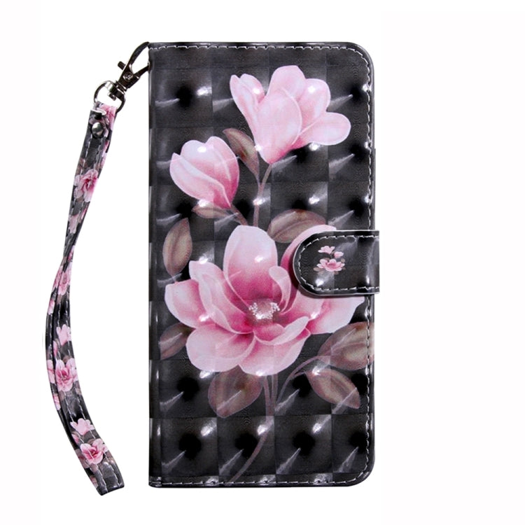 For iPhone 15 Pro Max 3D Painted Leather Phone Case(Pink Flower) - HoMEdemic™ 