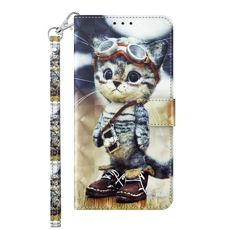For iPhone 15 Pro 3D Painted Leather Phone Case(Naughty Cat) - HoMEdemic™ 