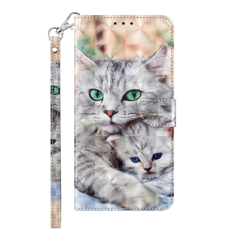 For iPhone 15 Pro 3D Painted Leather Phone Case(Two Loving Cats) - HoMEdemic™ 