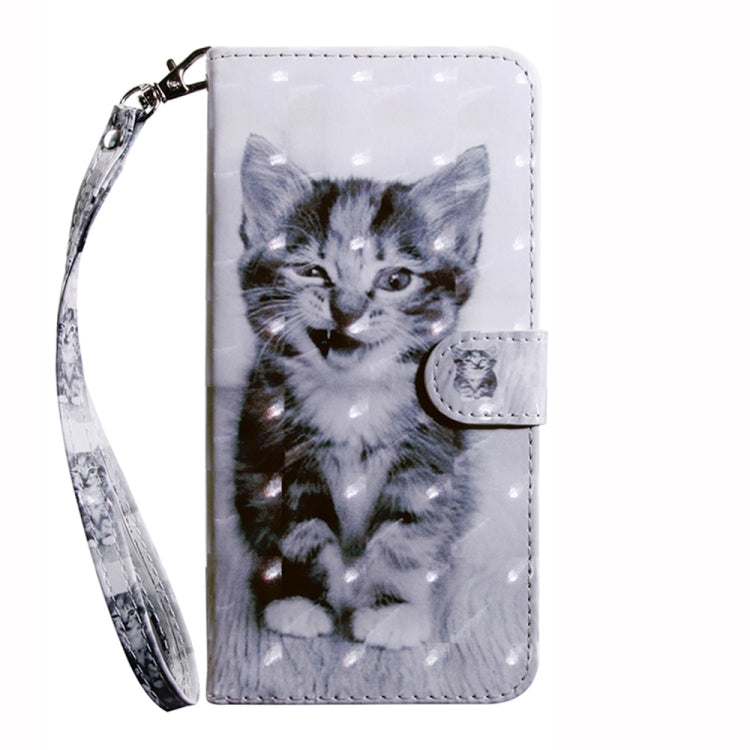 For iPhone 15 Pro 3D Painted Leather Phone Case(Smile Cat) - HoMEdemic™ 