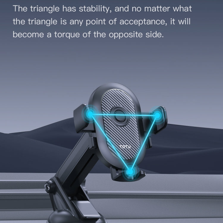 TOTU CH-3 Series One-Touch Locking Car Holder, Suction Cup Version(Black) - HoMEdemic™ 