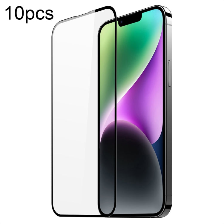 For iPhone 15 Plus 10pcs DUX DUCIS 0.33mm 9H Medium Alumina Tempered Glass Film - HoMEdemic™ 