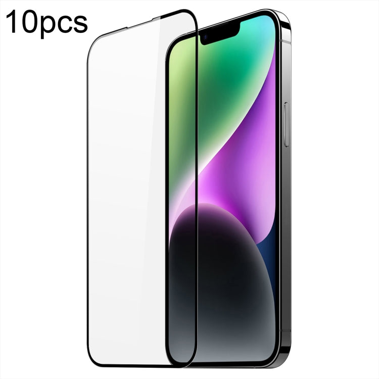 For iPhone 15 10pcs DUX DUCIS 0.33mm 9H Medium Alumina Tempered Glass Film - HoMEdemic™ 