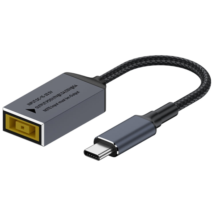 Lenovo Big Square Female to USB-C / Type-C Male 100W Computer Charging Adapter Connector - HoMEdemic™ 