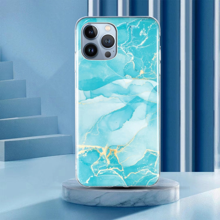 IMD Marble TPU Phone Case For iPhone 15 Pro(Green) - HoMEdemic™ 