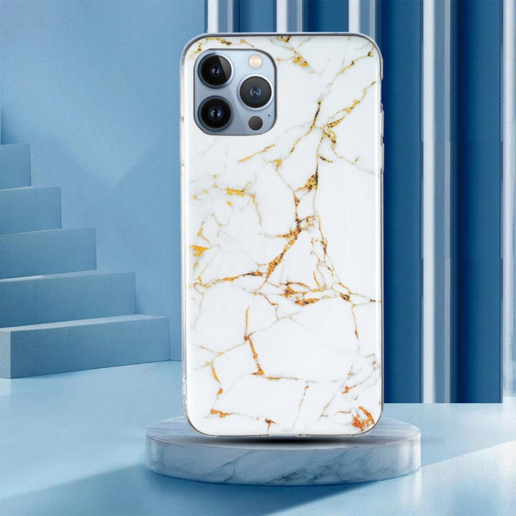 IMD Marble TPU Phone Case For iPhone 15 Pro(White) - HoMEdemic™ 