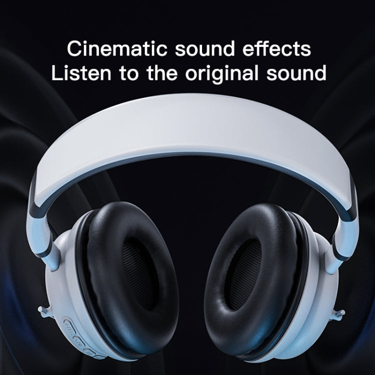 T&G KE-29 Foldable Wireless Headset with Microphone(White) - HoMEdemic™ 