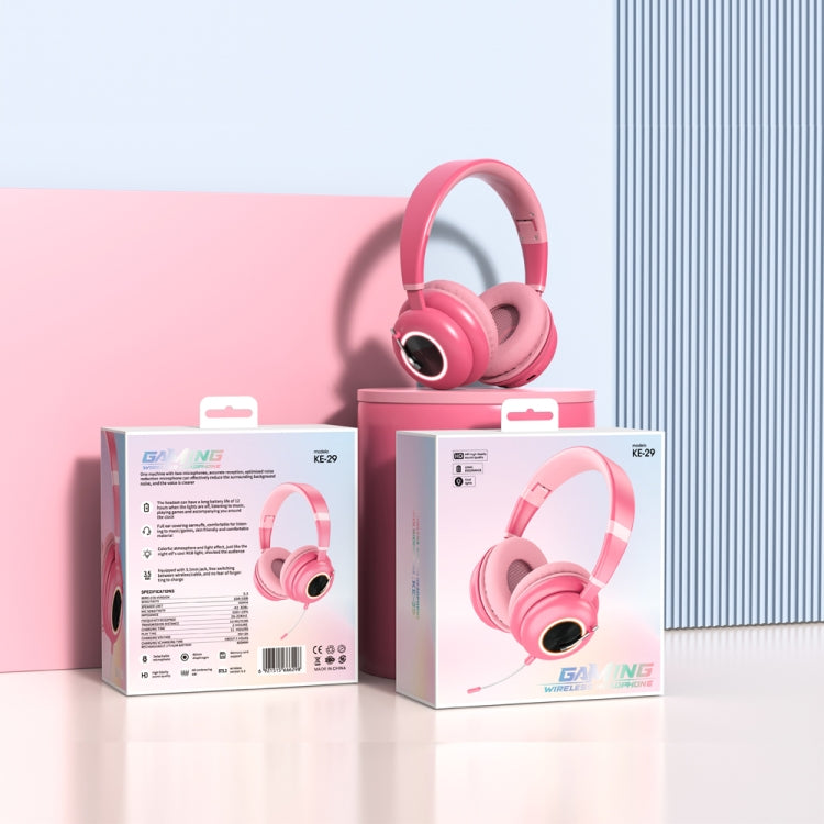 T&G KE-29 Foldable Wireless Headset with Microphone(Pink) - HoMEdemic™ 