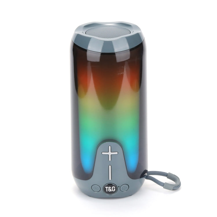 T&G TG651 Portable LED Wireless Bluetooth Speaker Outdoor TWS Subwoofer(Grey) - HoMEdemic™ 