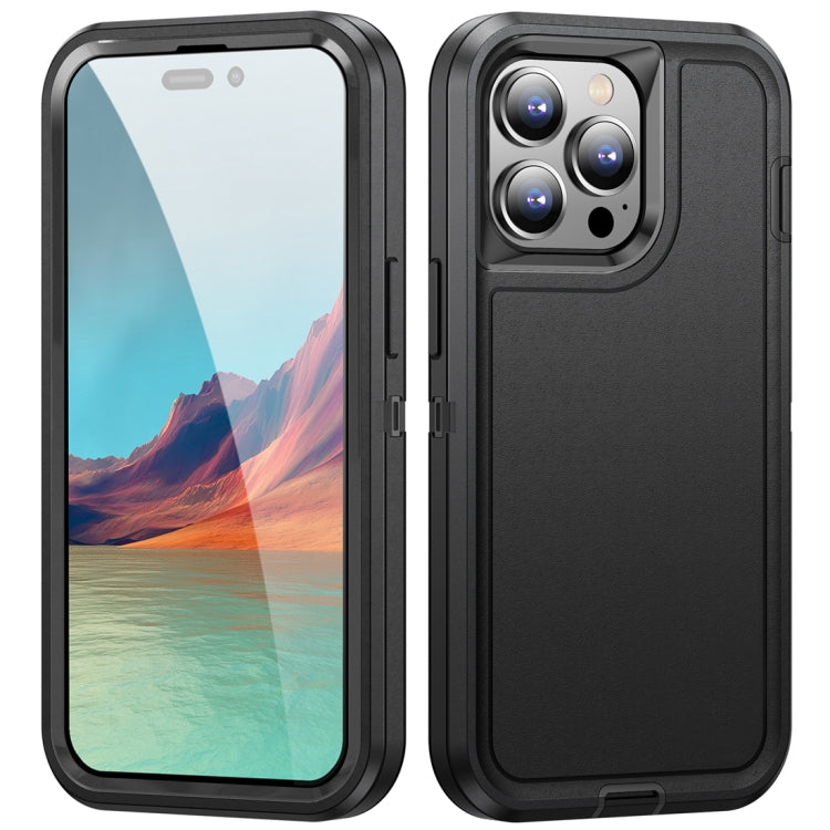 For iPhone 15 Pro Max Life Waterproof Rugged Phone Case(Black) - HoMEdemic™ 