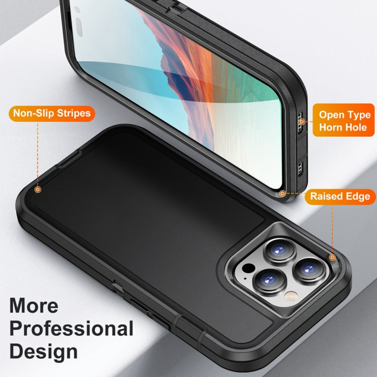 For iPhone 15 Pro Max Life Waterproof Rugged Phone Case(Black) - HoMEdemic™ 