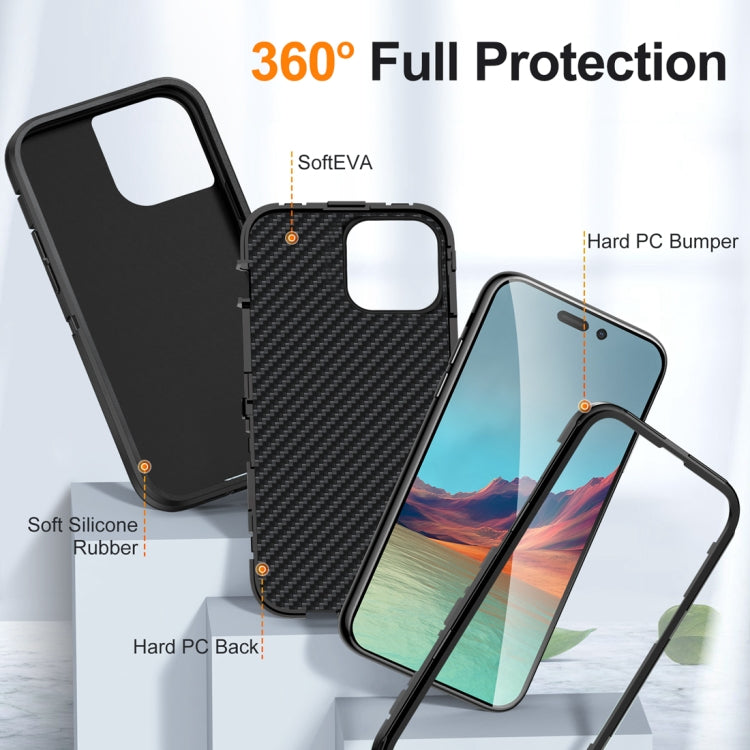 For iPhone 15 Pro Max Life Waterproof Rugged Phone Case(Black) - HoMEdemic™ 