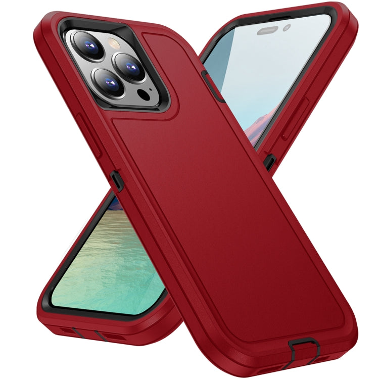 For iPhone 15 Pro Max Life Waterproof Rugged Phone Case(Red + Black) - HoMEdemic™ 