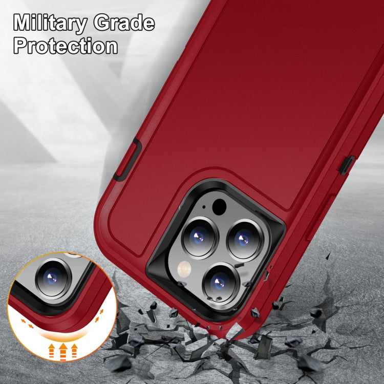For iPhone 15 Pro Max Life Waterproof Rugged Phone Case(Red + Black) - HoMEdemic™ 