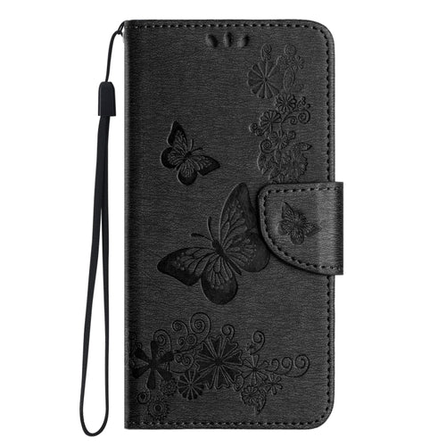 For Samsung Galaxy S24 Ultra 5G Butterfly Embossed Flip Leather Phone Case(Black) - HoMEdemic™ 