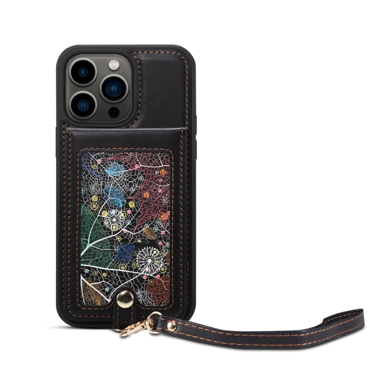 For iPhone 15 Pro Max ESEBLE Star Series Lanyard Holder Card Slot Phone Case(Black) - HoMEdemic™ 