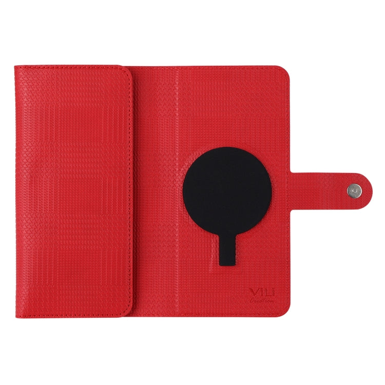 For iPhone 13 Pro Max ViLi GHB Series MagSafe Magnetic Zipper Leather Phone Case(Red) - HoMEdemic™ 