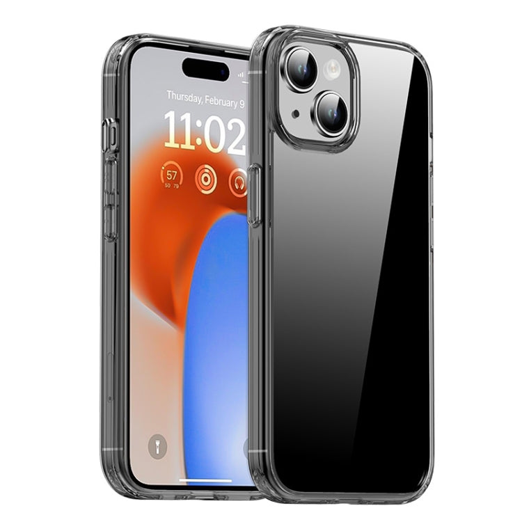 For iPhone 15 Plus iPAKY Hanguang Series Transparent TPU+PC Phone Case(Transparent Black) - HoMEdemic™ 