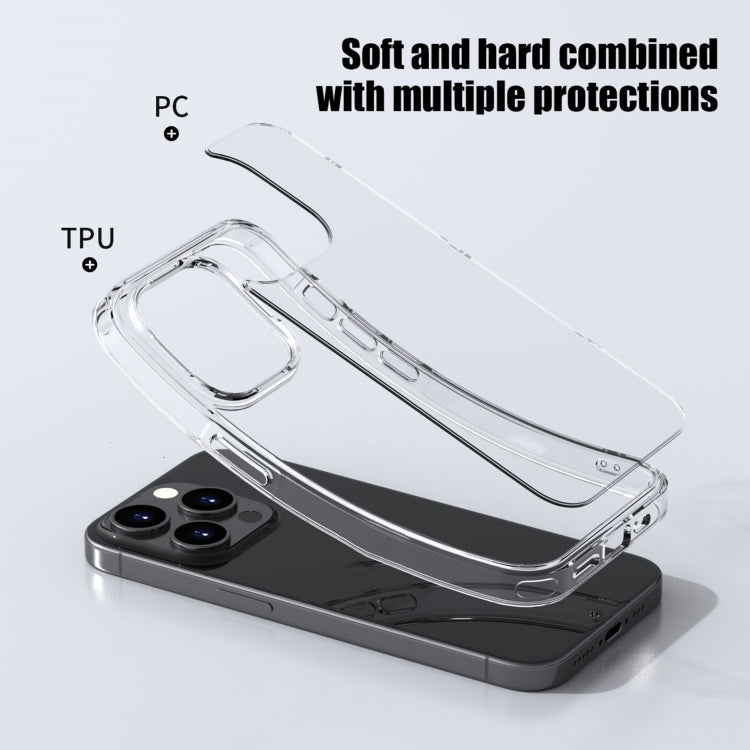 For iPhone 15 Plus iPAKY Aurora Series Shockproof PC + TPU Protective Phone Case(Transparent Purple) - HoMEdemic™ 