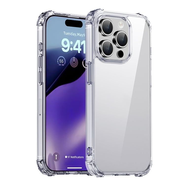For iPhone 15 Pro Max iPAKY Crystal Clear Series Shockproof PC + TPU Protective Phone Case(Transparent) - HoMEdemic™ 