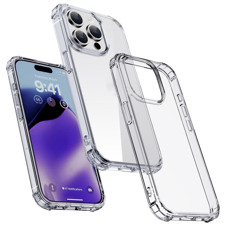 For iPhone 15 Pro Max iPAKY Crystal Clear Series Shockproof PC + TPU Protective Phone Case(Transparent) - HoMEdemic™ 