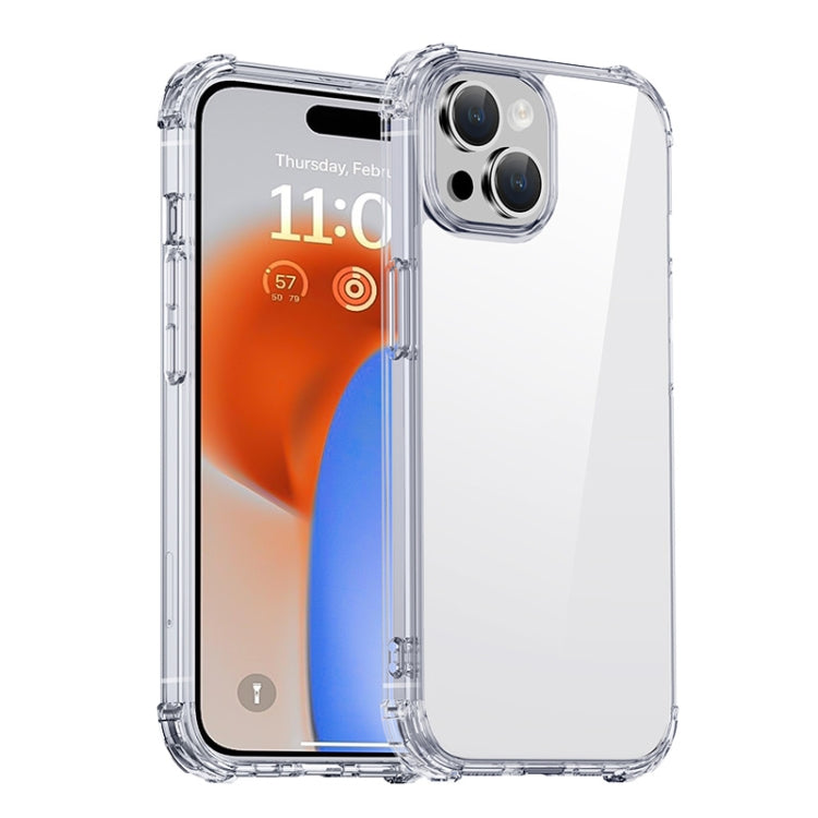For iPhone 15 iPAKY Crystal Clear Series Shockproof PC + TPU Protective Phone Case(Transparent) - HoMEdemic™ 
