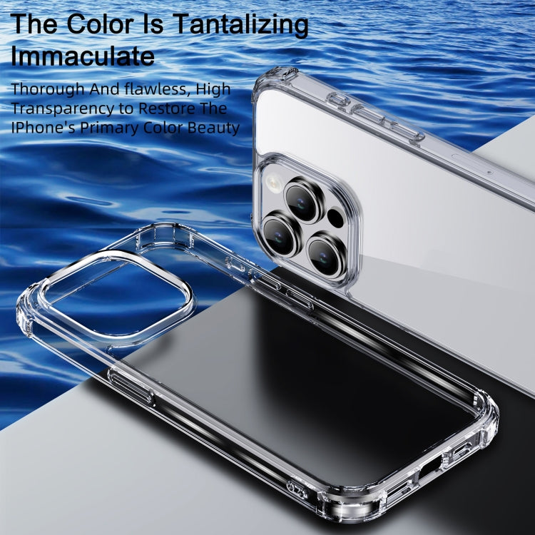 For iPhone 15 iPAKY Crystal Clear Series Shockproof PC + TPU Protective Phone Case(Transparent) - HoMEdemic™ 