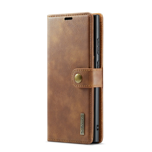 For Samsung Galaxy S24 Ultra 5G DG.MING Crazy Horse Texture Detachable Magnetic Leather Case(Brown) - HoMEdemic™ 