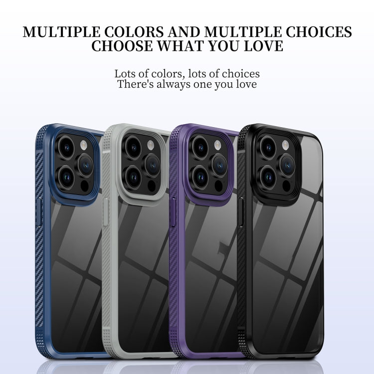 For iPhone 15 iPAKY MG Series Transparent PC+TPU Phone Case(Grey) - HoMEdemic™ 