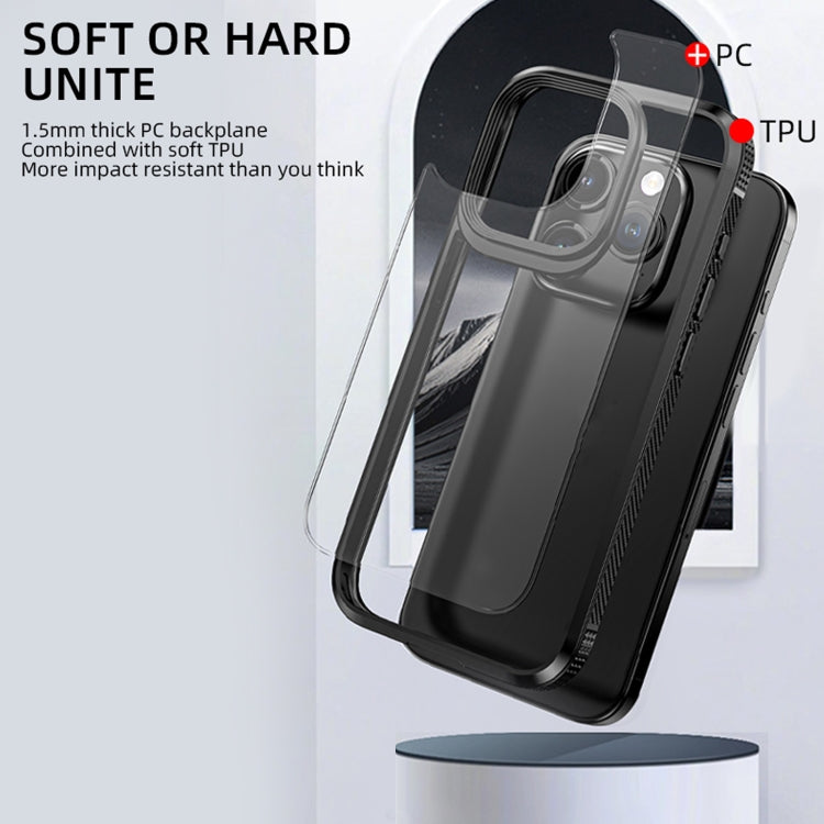 For iPhone 15 iPAKY MG Series Transparent PC+TPU Phone Case(Grey) - HoMEdemic™ 