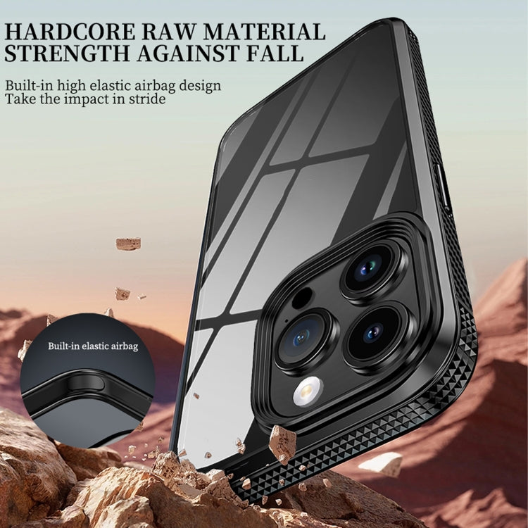 For iPhone 15 iPAKY MG Series Transparent PC+TPU Phone Case(Grey) - HoMEdemic™ 