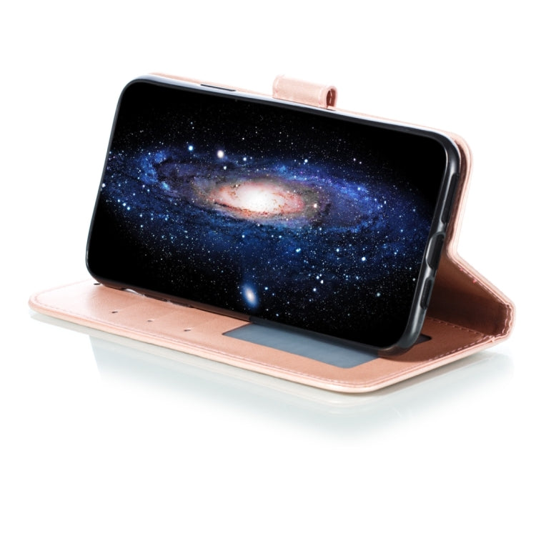 For iPhone 15 Pro Mandala Embossing Pattern Horizontal Flip Leather Phone Case(Rose Gold) - HoMEdemic™ 