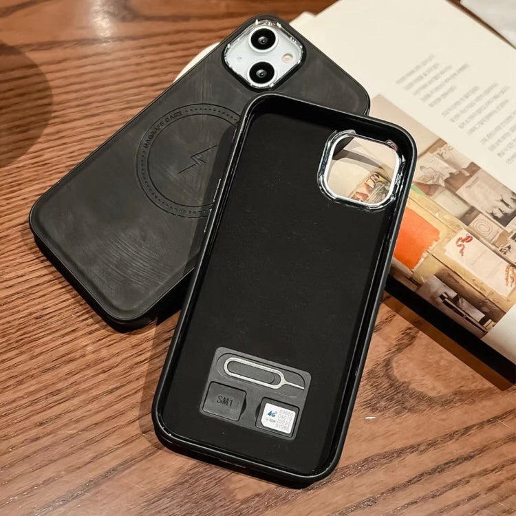 For iPhone 15 Pro Max Side PU Hybrid TPU Magsafe Phone Case(Light Purple) - HoMEdemic™ 