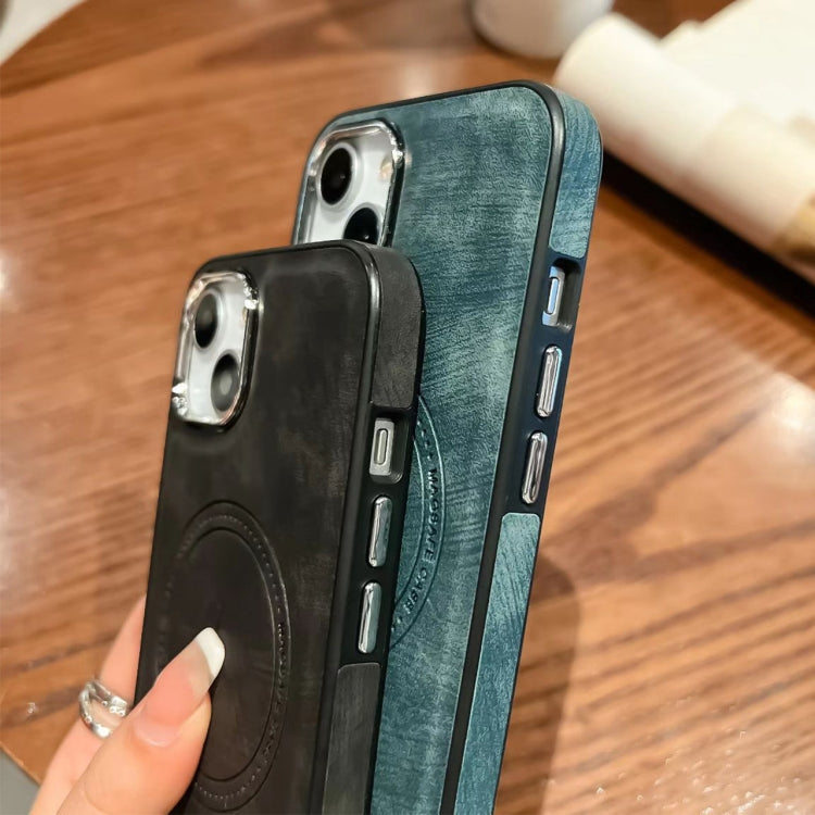 For iPhone 15 Pro Max Side PU Hybrid TPU Magsafe Phone Case(Green) - HoMEdemic™ 