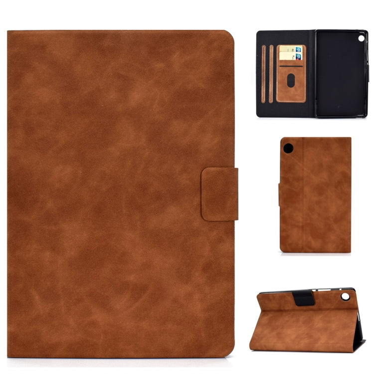 Cowhide Texture Horizontal Flip Leather Case with Holder & Card Slots & Sleep / Wake-up Function, For Huawei MatePad T8, For Huawei MediaPad T5, For Lenovo M10 Plus TB-X606F - HoMEdemic™ 