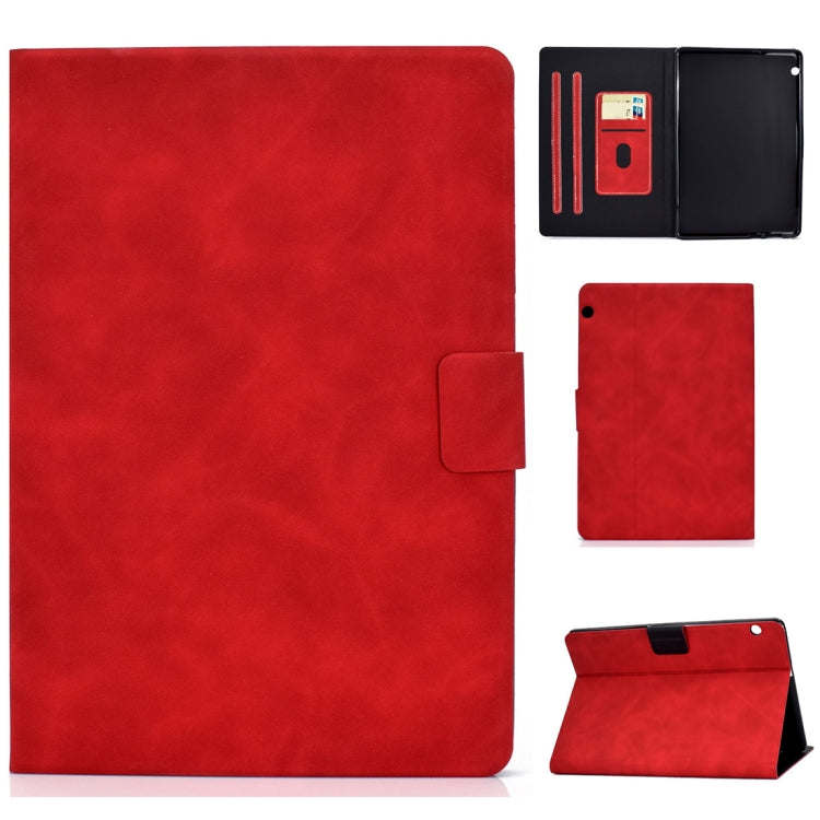 Cowhide Texture Horizontal Flip Leather Case with Holder & Card Slots & Sleep / Wake-up Function, For Huawei MatePad T8, For Huawei MediaPad T5, For Lenovo M10 Plus TB-X606F - HoMEdemic™ 