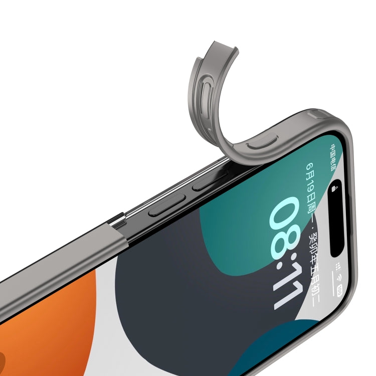 For iPhone 15 Pro Armor MagSafe Magnetic Phone Case(Grey) - HoMEdemic™ 