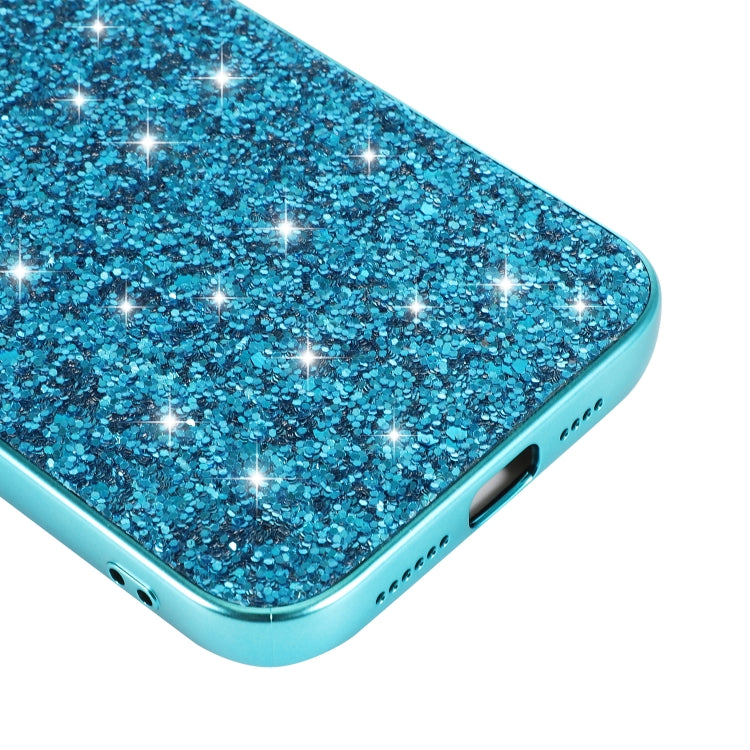 For iPhone 15 Pro Glitter Powder TPU Phone Case(Blue) - HoMEdemic™ 
