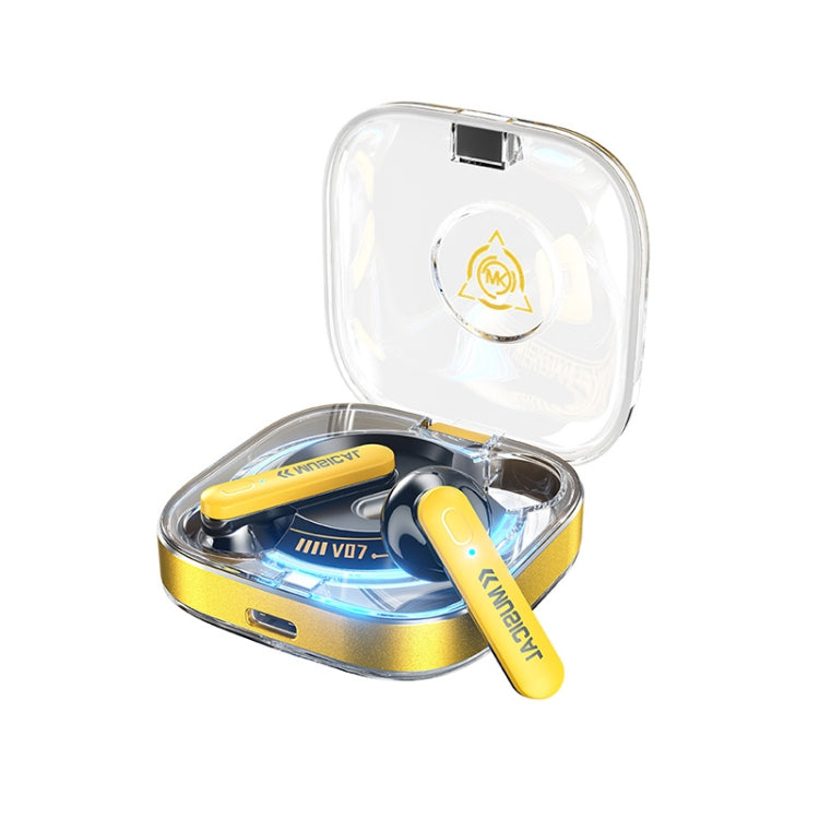 WK V07 Vanguard Series Starshards Wireless Bluetooth Earphone(Yellow) - HoMEdemic™ 