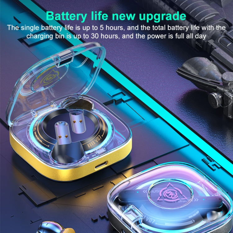 WK V07 Vanguard Series Starshards Wireless Bluetooth Earphone(Yellow) - HoMEdemic™ 
