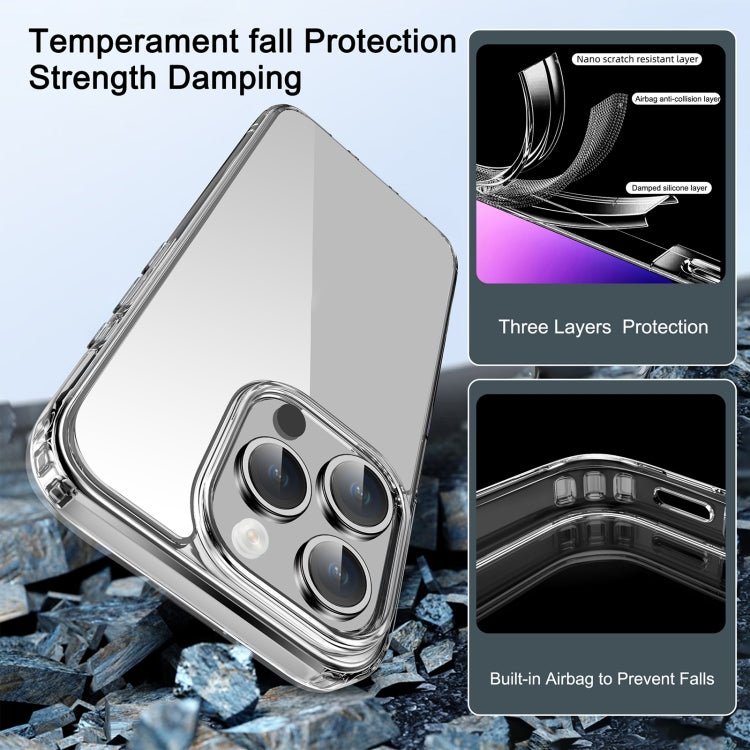 For iPhone 15 Pro Max iPAKY XJ Series Transparent PC+TPU Phone Case - HoMEdemic™ 