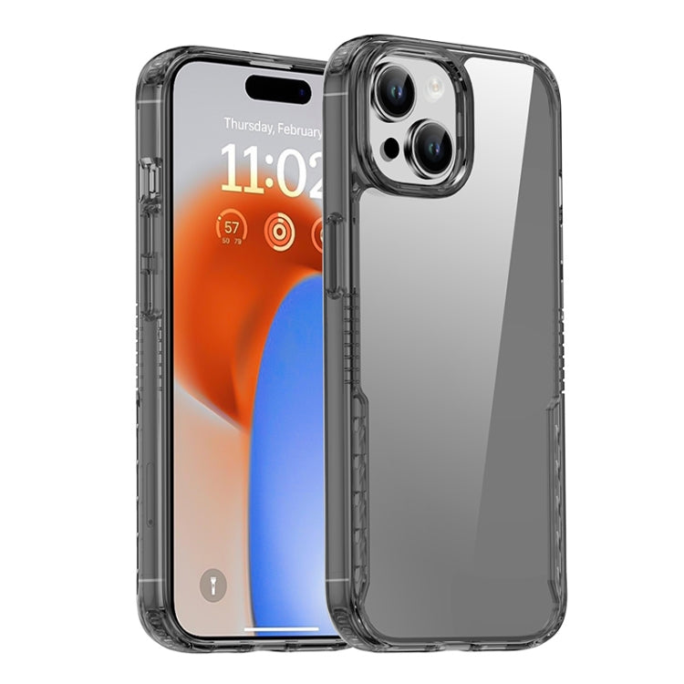 For iPhone 15 iPAKY YG Series Transparent PC+TPU Phone Case(Transparent Black) - HoMEdemic™ 