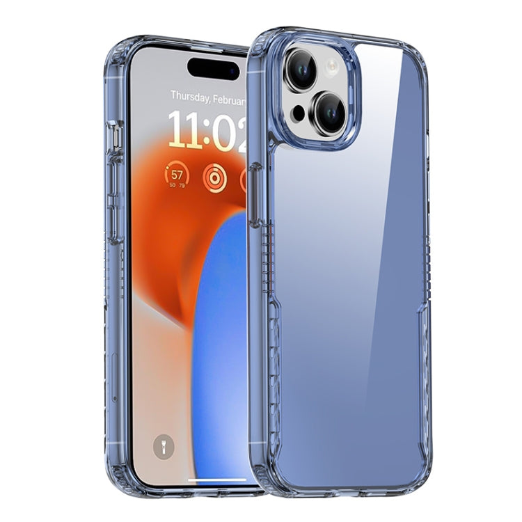 For iPhone 15 iPAKY YG Series Transparent PC+TPU Phone Case(Transparent Blue) - HoMEdemic™ 