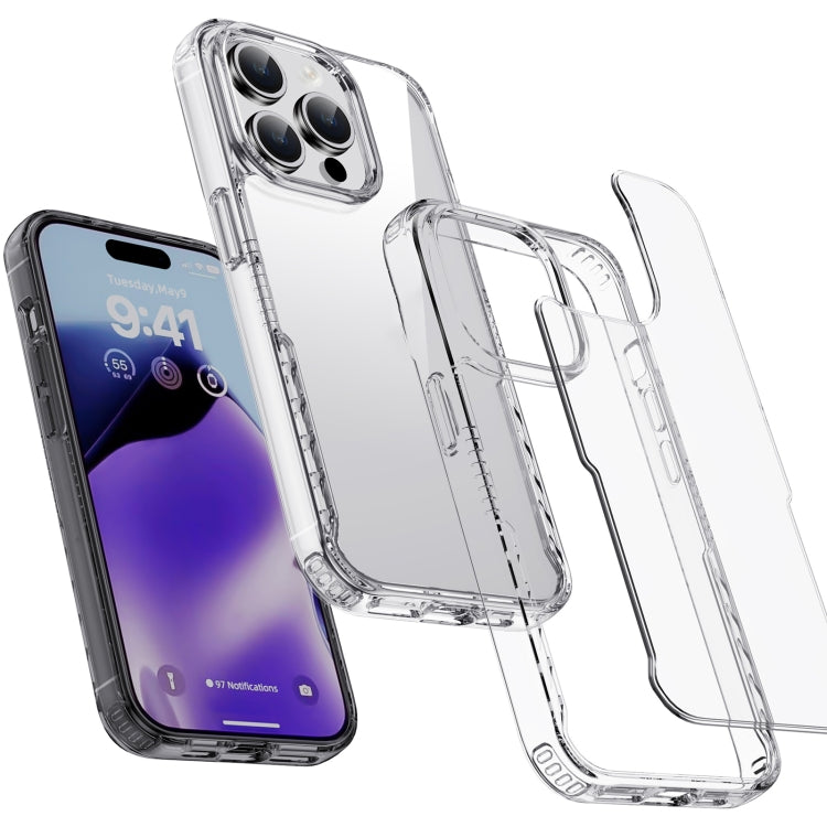 For iPhone 15 iPAKY YG Series Transparent PC+TPU Phone Case(Transparent Blue) - HoMEdemic™ 