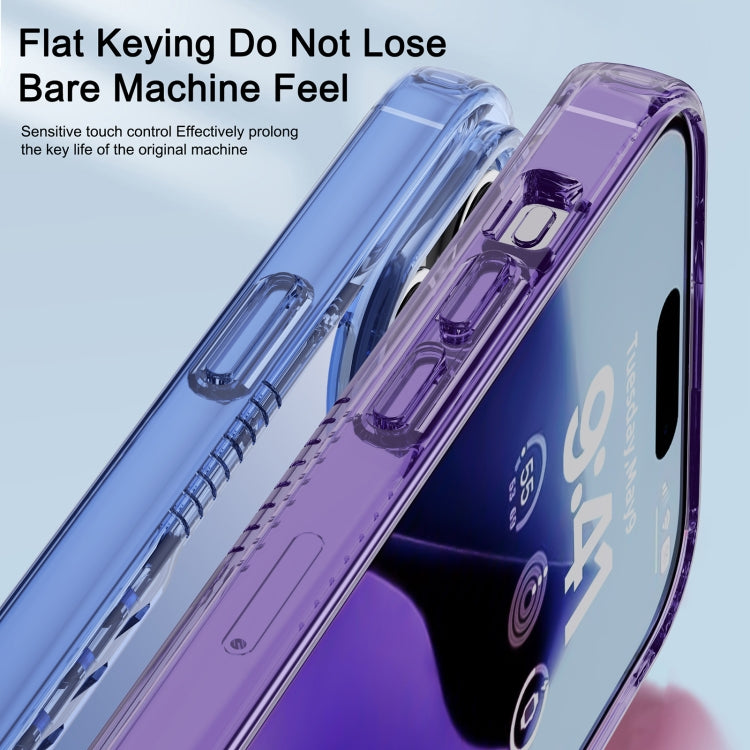 For iPhone 15 iPAKY YG Series Transparent PC+TPU Phone Case(Transparent Purple) - HoMEdemic™ 